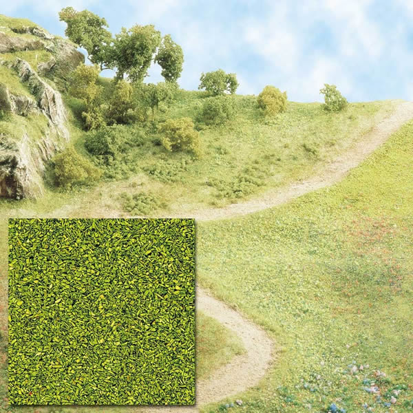 Busch 7052 A Scale Grass Scatter Material Ground Cover -- Spring Green