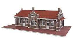Walthers Cornerstone 933-4055 HO Mission-Style Santa Fe Depot Kit