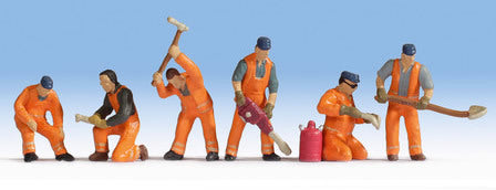 Noch 36276 N Scale Trackworkers -- pkg(6)