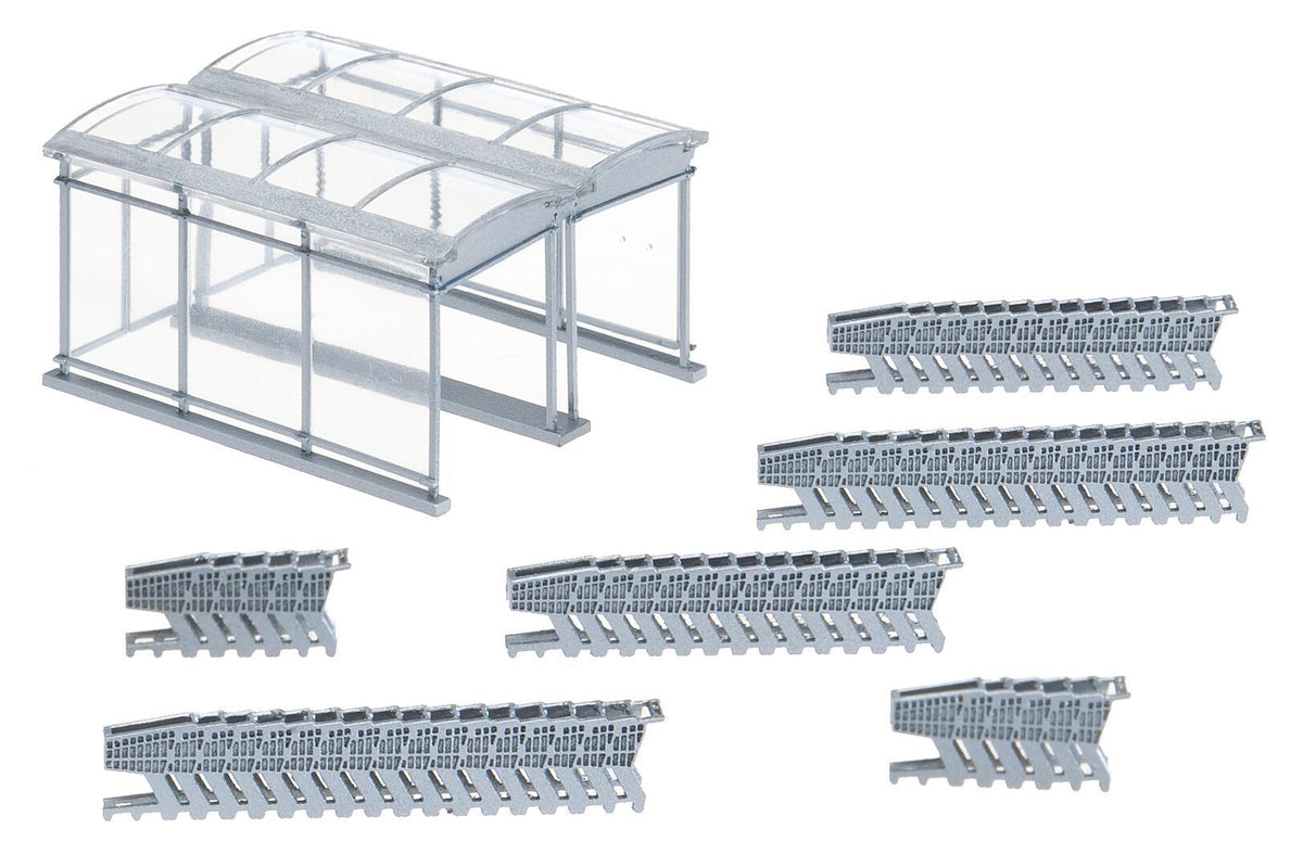 Faller 180606 HO Scale Modern Shopping Cart Shelter Kit