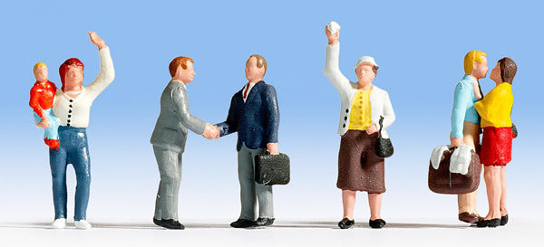 Noch 36245 N Scale People Saying Goodbye pkg(6)