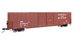 Walthers Mainline 910-3409 HO 60' P-S Dbl Door Boxcar N&W #600622