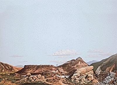 Walthers SceneMaster 949-704 HO Scale Background Scene 24 x 36" Desert-Mountain