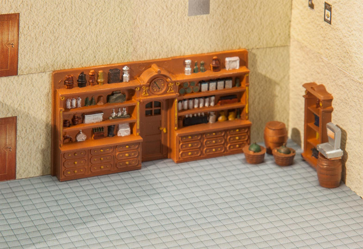 Faller 180923 HO Scale Vintage Store Interior Fittings Kit