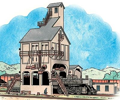 Walthers Cornerstone 933-3262 N Scale Modern Coaling Tower -- Kit