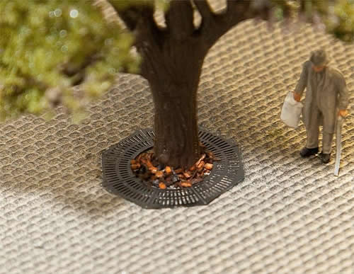 Faller 180611 HO Scale Town Decoration Elements - Tree Water Protection Grid (3)