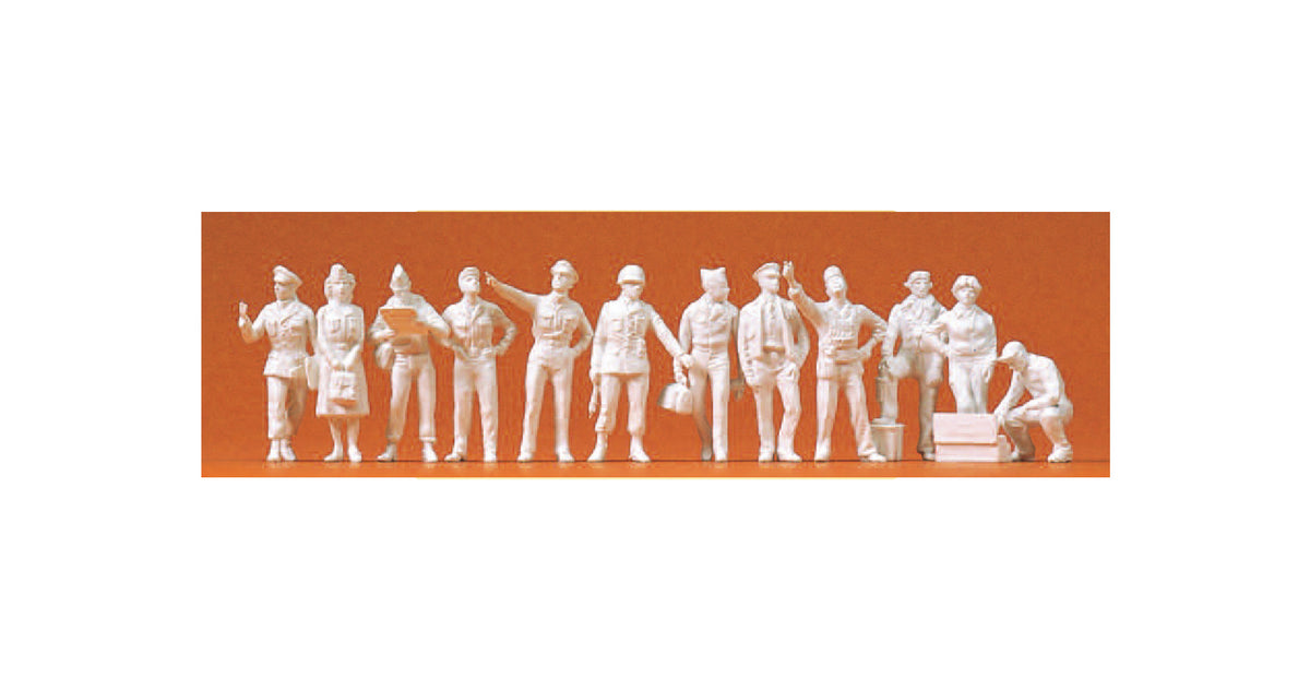 Preiser 72502 1/72 US Army Air Force Unpainted Figures