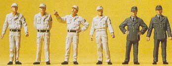 Preiser 10457 HO Scale People Working Federal Emergency Service Workers (1950)