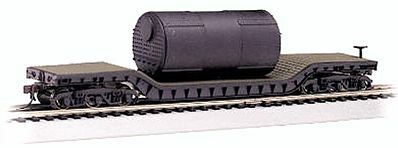Bachmann 71395 N Scale 52ft Depressed-Center Flatcar With Boiler Load