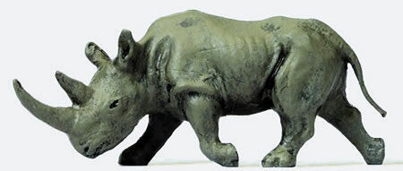 Preiser 29522 HO Scale Animal -- African Rhinoceros #2