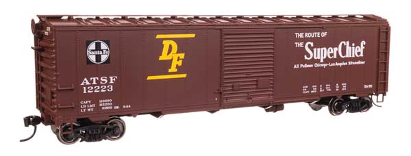 Walthers Mainline 910-46502 HO Scale 50' AAR Boxcar RTR ATSF #12223