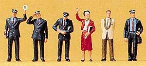 Preiser 10237 HO Scale Railroad Personnel -- 1989 Train Personnel