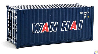 Walthers SceneMaster 949-8066 HO Scale 20' Corrugated Container Wan Hai