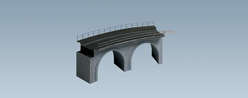 Faller 120478 HO Scale Cut Stone Viaduct Top Section (2-5/8" 6.5cm tall)