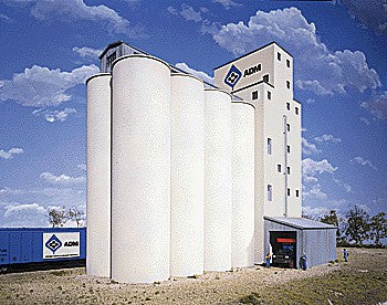 Walthers Cornerstone 933-3023 HO Scale Elevator Add-on Silos -- Kit