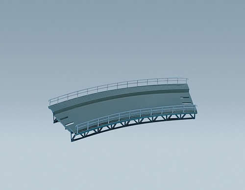 Faller 120475 HO Scale Curved Bridge Track Bed, Marklin C R360
