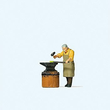 Preiser 28187 HO Scale Blacksmith w/Anvil
