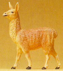 Preiser 47528 1/25 Scale Wild Animal Figures -- Young Llama Standing