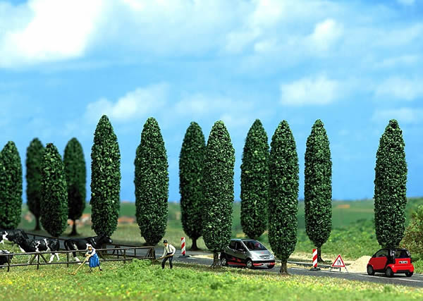 Busch 6229 HO Scale Poplar Trees pkg(10)