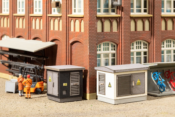 Noch 14314 HO Scale Transformer Cabinets - Stations - Laser-Cut Minis -- Kit