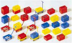Preiser 17113 HO Scale Plastic Boxes Kit