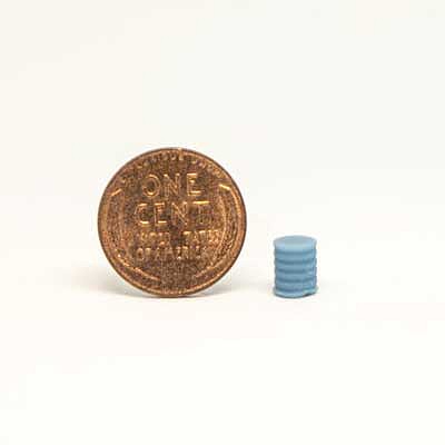 All Scale Miniatures 870839 HO Scale Barrel - Stainless Steel Wine -- pkg(5)