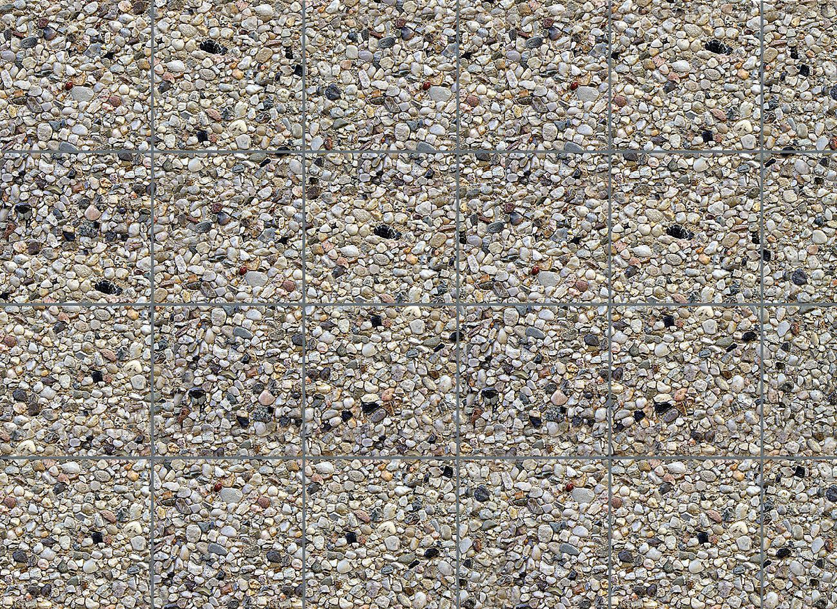 Faller 170626 HO Exposed Aggregate Concrete Wall Card, 250x125mm