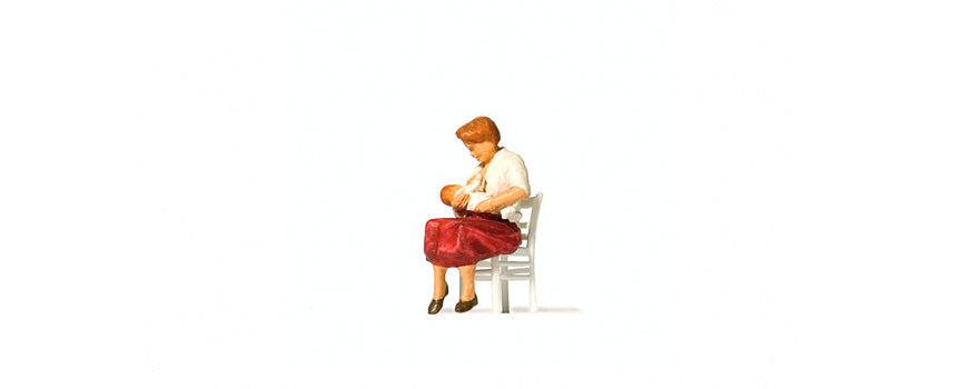 Preiser 28176 HO Scale Nursing Mother Figure