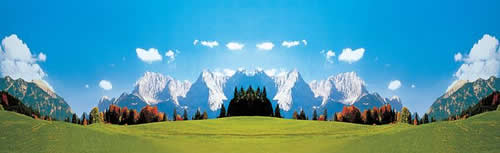 Faller 180513 A Scale Karwendelgebirge Background Scene 10'8" x 40" 320 x 100cm