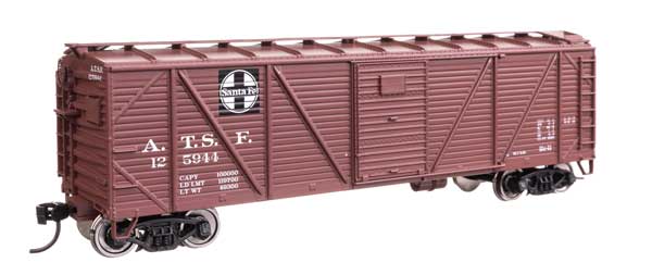 Walthers Mainline 910-40353 HO Scale 40' ARA Boxcar RTR Santa Fe #125944