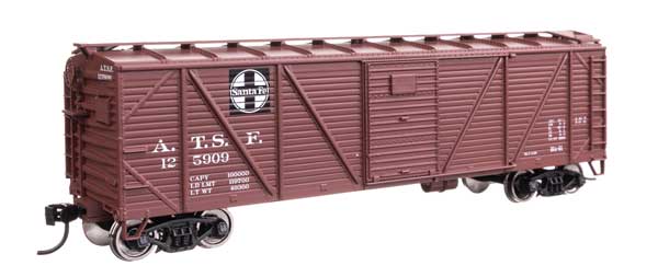 Walthers Mainline 910-40351 HO Scale 40' ARA Boxcar RTR Santa Fe #125909