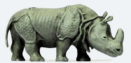 Preiser 29502 HO Scale Animal -- Indian Rhinoceros #2