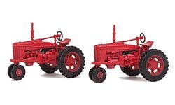 Walthers SceneMaster 949-4160 HO Farm Tractor 2-Pack, Red