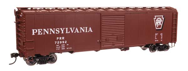 Walthers Mainline 910-46528 HO Scale 50' AAR Boxcar RTR PRR #72992