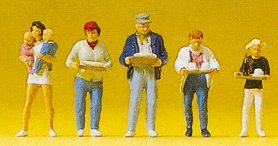 Preiser 10367 HO Scale People Working -- Guests at the Restaurant pkg(5)