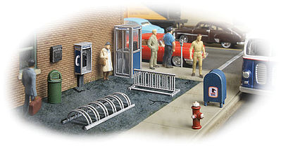 Walthers SceneMaster 949-4121 HO Scale City Street Accessory Package -- Kit
