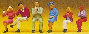 Preiser 10096 HO Scale Pedestrians -- Seated #2