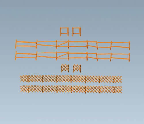 Faller 272407 N Scale Pasture & Hunting Fence, - 10-11/16" & 9-13/16"