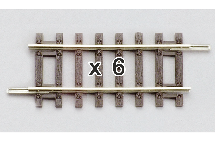 Piko 55205 HO Scale Straight Track 62mm Box of 6