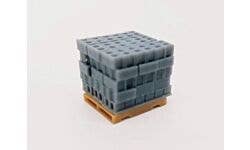 All Scale Miniatures 1600919 N Cinder Block Stack 5-Pack