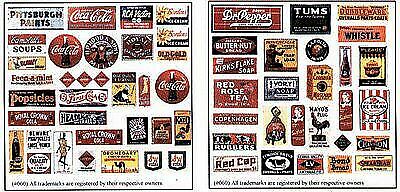 Blair Line 260 O Scale Porcelain Ad Signs