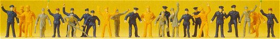 Preiser 14406 HO Scale Passengers -- Railway Shunters