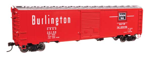 Walthers Mainline 910-46510 HO Scale 50' AAR Boxcar RTR CB&Q #20159
