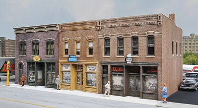 Walthers Cornerstone 933-4040 HO Scale Merchant's Row IV -- Kit