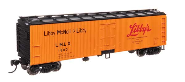 Walthers Mainline 910-41316 HO Scale 40' Wood Reefer RTR Libby #1680