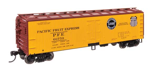 Walthers Mainline 910-41323 HO Scale 40' Wood Reefer RTR PFE #66759