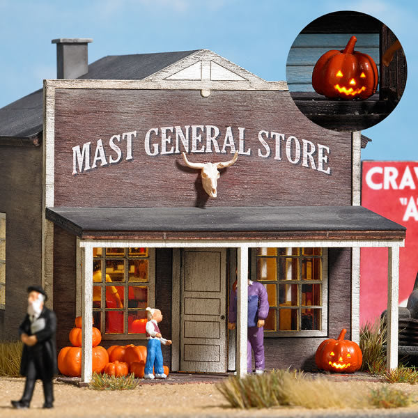 Busch 5417 HO Scale Illuminated Jack O'Lantern/Pumpkin -- 14-16V