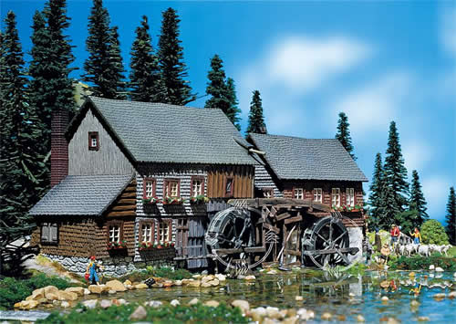 Faller 130388 HO Scale Hexenloch Mill -- 9-3/4 x 4-3/4" 24.7 x 11.9cm