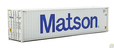 Walthers SceneMaster 949-8263 HO Scale 40' - Assembled -- Matson (gray, blue)