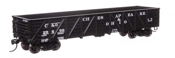 Walthers Mainline 910-56107 HO Scale 40' Gondola RTR C&O #29699